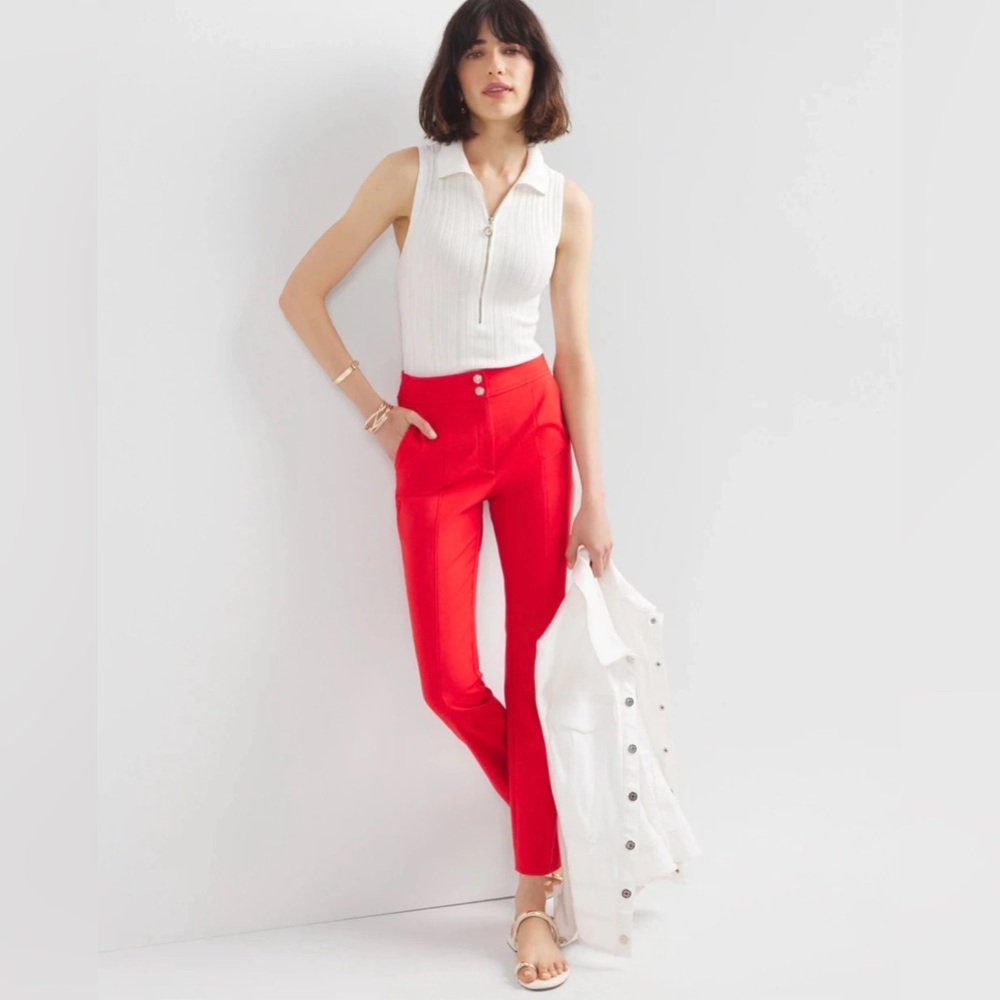 NWT WHBM WHBM® High-Rise Straight Leg Pants 6T